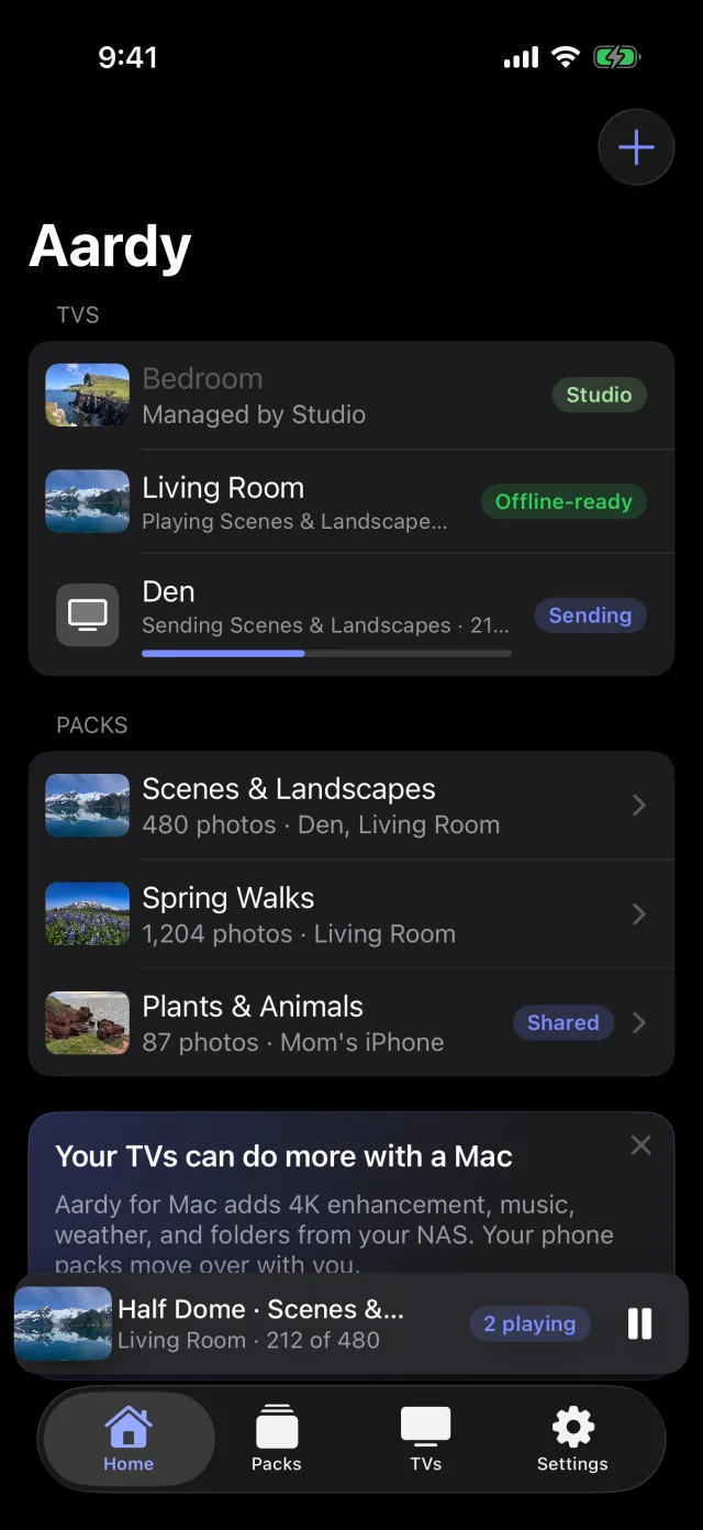 Aardy for iPhone home screen